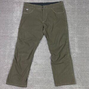 Kuhl Revolvr Pants Men's 40 x 32 Fits 41.5 x 31.5 Green Hiking Outdoor Cargo